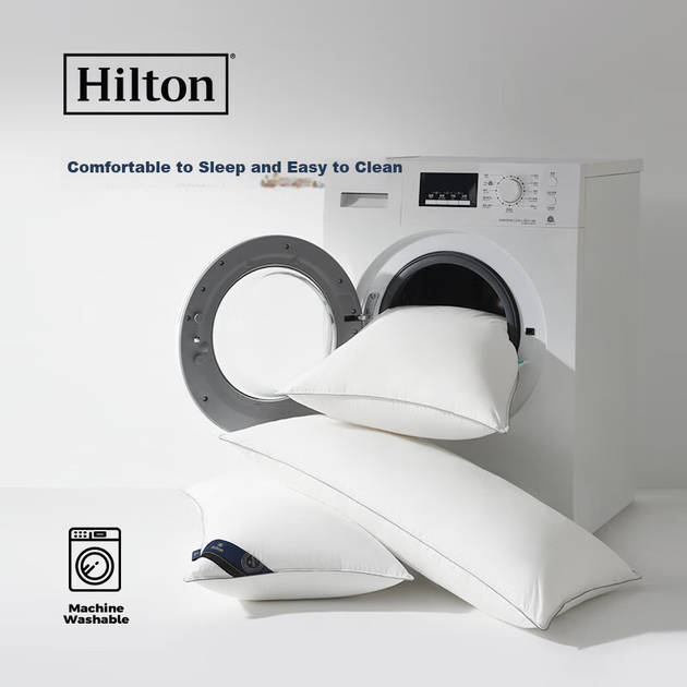 Подушка Hilton Good Sleep Pillow Pro с антибактериальным покрытием для поддержки шейного отдела позвоночника, размер 48*74 см, средний размер. - изображение 9