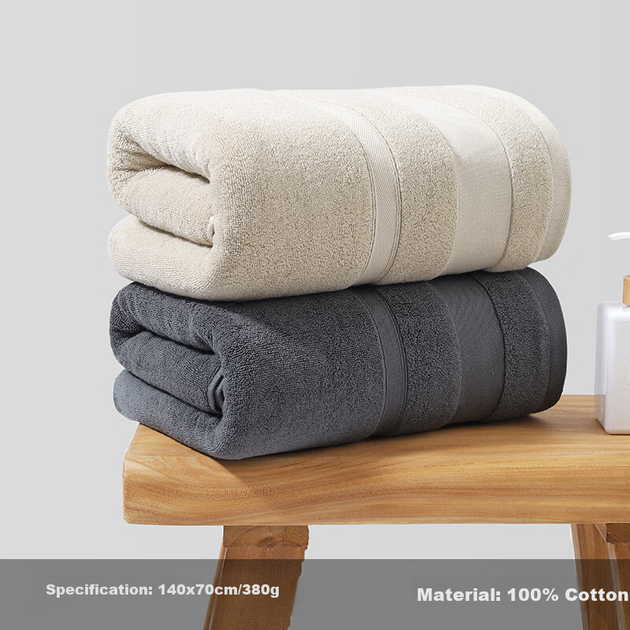 Банное полотенце MUJI, 10-й класс, антибактериальное, утолщенное, 100% чистый хлопок, синьцзянский хлопок, приятное для кожи, без ворса, высокоабсорбирующее, мужское, размер L. - зображення 10
