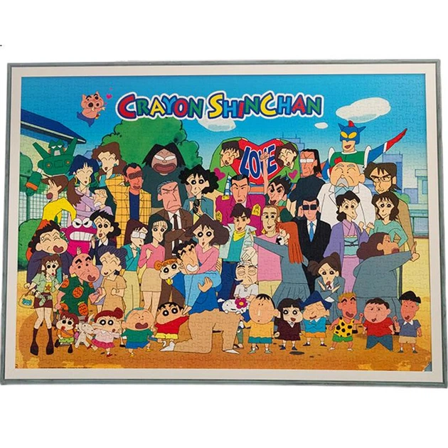 Пазл VINLAA Crayon Shin-Chan 1000 деталей, семейный портрет - Фото 2 Пазл VINLAA Crayon Shin-Chan 1000 деталей, семейный портрет - изображение 2