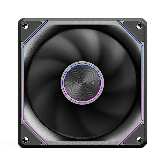 Вентилятор Aigo Starry Moon PRO 120 мм PWM RGB Sync Black - зображення 4