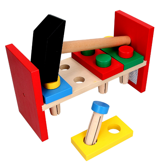 Дерев'яна Стукалка Komarovtoys А315 24х10х14,5 см - зображення 2