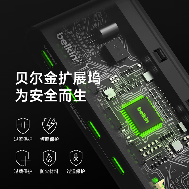 Док-станция BELKIN Type-C 5-в-1, концентратор, передача данных 10 Гбит/с, PD, 100 Вт, разветвитель USB-C, HDMI 2.0, 4K@60Hz, AVC021 - изображение 5