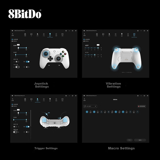 Игровой контроллер 8BitDo Orion II, джойстик TMR с двумя триггерами, тройным режимом работы, ПК, Steam, Android, Rengwang 3, Zhenqu Zero, Monster Hunter: World, Black Myth. - зображення 11