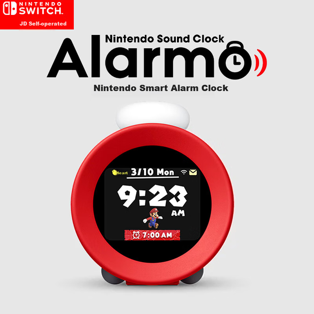Nintendo Switch Sound Clock Alarmo Overseas Version, червоний розумний будильник із датчиком руху та тематикою Super Mario - зображення 6