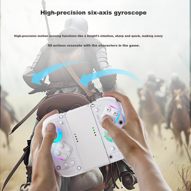 Беспроводной геймпад Aolion J20 Pro PC/Nintendo Switch/Nintendo Switch 2 White (AL-J20 PRO), без приемника - изображение 10