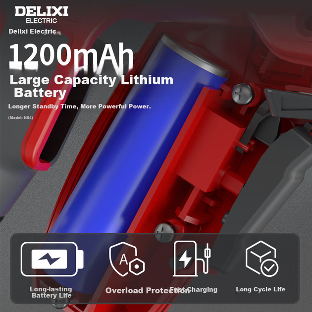 Электроотвертка DELIXI ELECTRIC, бытовая небольшая отвертка на литиевой батарее, мини-электроотвертка, универсальная модель 4 В. - изображение 6
