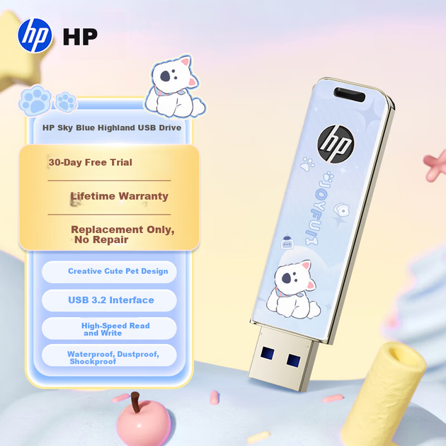 Флеш-накопичувач HP 128 ГБ USB 3.2 Металевий USB-накопичувач Cute Couple Student USB Drive Blue Highland Резервне копіювання даних USB-накопичувач Автомобільний офіс Високошвидкісний USB-накопичувач 230 МБ/с Читання та запис - Фото 5 Флеш-накопичувач HP 128 ГБ USB 3.2 Металевий USB-накопичувач Cute Couple Student USB Drive Blue Highland Резервне копіювання даних USB-накопичувач Автомобільний офіс Високошвидкісний USB-накопичувач 230 МБ/с Читання та запис - изображение 5