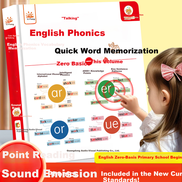 Учебник Lifang English Phonics Pronunciation Book для учеников начальной школы: инструмент для запоминания лексики. Синхронизированный учебник по произношению и фонетике для 3-6 классов. - изображение 6