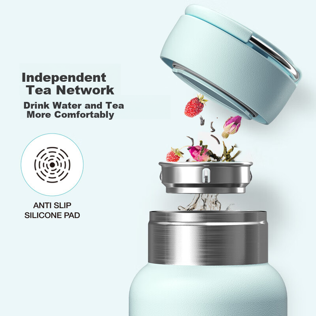 Бутылка LOCK&LOCK Fresh and Eco-Friendly термос портативная для горячей/холодной воды, 650мл, слоновая кость - изображение 10