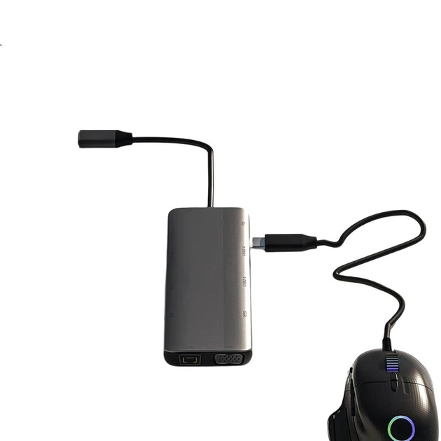 Док-станція Netac WF15 Type-C 11-в-1 HDMI/VGA/SD для M1/M2 - зображення 3