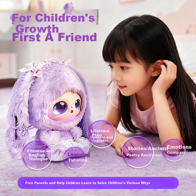 Keyumeng Doubao Smart AI Chat Плюшева іграшка Дитячий робот-компаньйон Pet Girl Подарунок на день народження Новий рік - зображення 5
