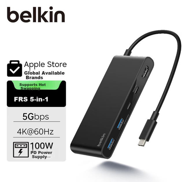 Док-станція BELKIN Type-C для iPad 5-в-1 HDMI для MacBook Thunderbolt AVC022 - Фото 4 Док-станція BELKIN Type-C для iPad 5-в-1 HDMI для MacBook Thunderbolt AVC022 - зображення 4