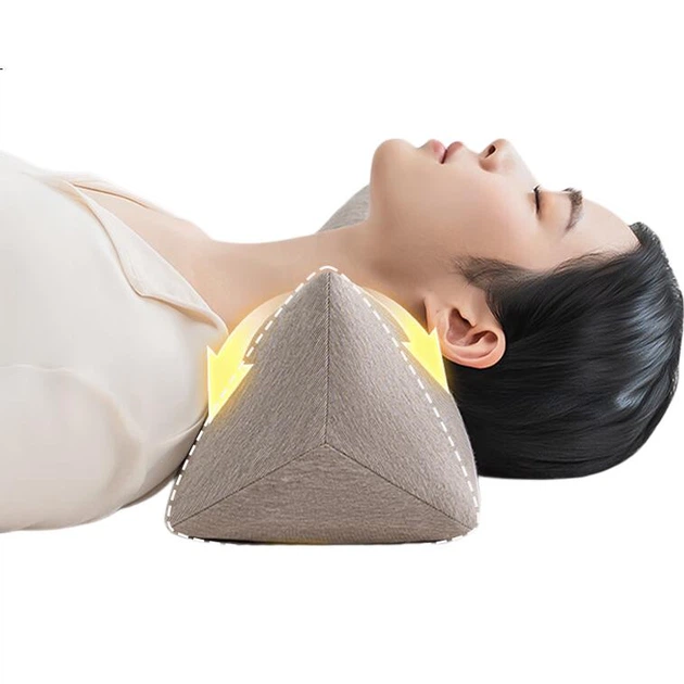 Подушка JD Original Buckwheat Triangle Pillow большая гречневая травяная хлопковая - Фото 3 Подушка JD Original Buckwheat Triangle Pillow большая гречневая травяная хлопковая - изображение 3