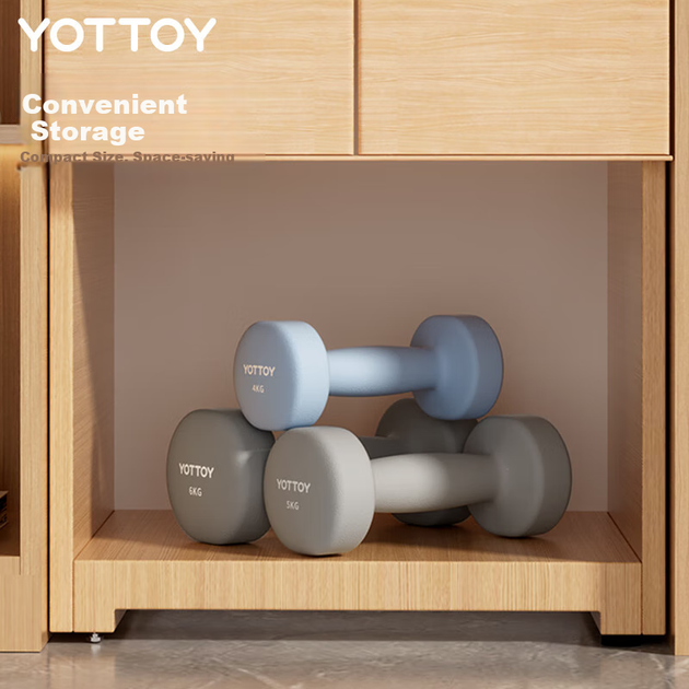 Гантели Yottoy для мужчин, для домашнего использования, с пластиковым покрытием, для силовых тренировок, для формирования мышечной массы, изготовлены из чугуна - изображение 9