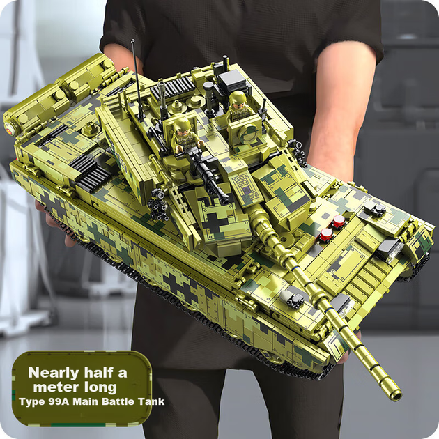 Конструктор Qiwu Building Blocks 99A «Большой танк» — игрушка для сборки, подходит для мальчиков и девочек от 7 до 14 лет, подарок на День защиты детей. - Фото 5 Конструктор Qiwu Building Blocks 99A «Большой танк» — игрушка для сборки, подходит для мальчиков и девочек от 7 до 14 лет, подарок на День защиты детей. - изображение 5