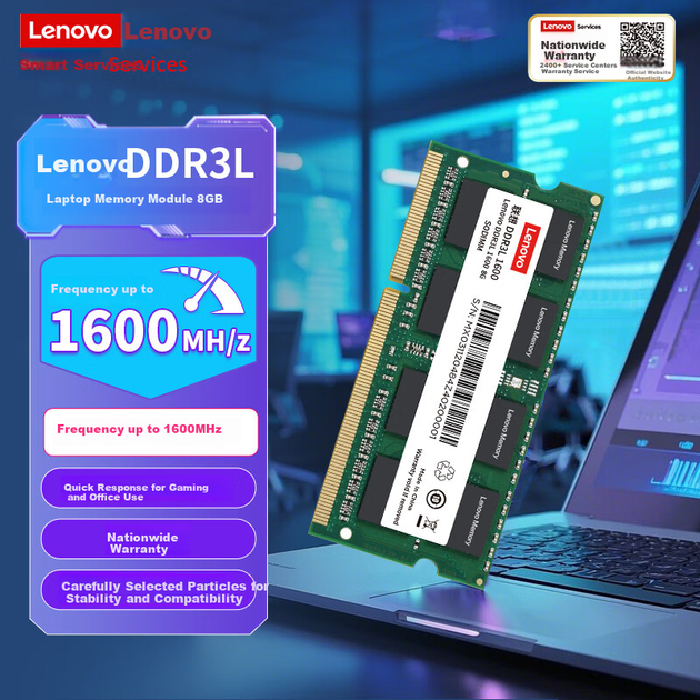 Модуль оперативной памяти Lenovo 8 ГБ DDR3L 1600 для ноутбука - изображение 3