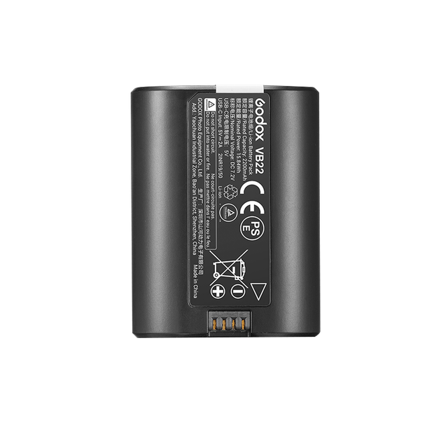 Сенсорний вбудований спалах Godox V480, високошвидкісна синхронізація TTL, літієва батарея, гарячий башмак, портативний аксесуар для весільної фотографії [літієва батарея VB22] - зображення 5