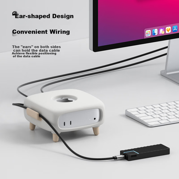 Совместимый силиконовый чехол Hagibis для Mac Mini M4, симпатичный пылезащитный чехол для мини-компьютера Apple. - Фото 7 Совместимый силиконовый чехол Hagibis для Mac Mini M4, симпатичный пылезащитный чехол для мини-компьютера Apple. - изображение 7