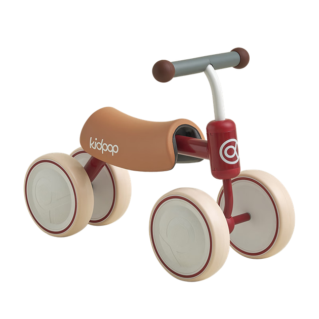 Велобіг Kidpop дитячий чотириколісний для 1-3 років, червоний, подарунковий - Фото 2 Велобіг Kidpop дитячий чотириколісний для 1-3 років, червоний, подарунковий - зображення 2