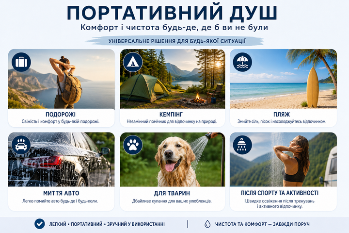 Портативный душ 7800 мАч, аккумуляторный туристический душ для кемпинга, USB зарядка, электрический насос для душа, переносной душ для путешествий, дачи и автомобиля - изображение 6