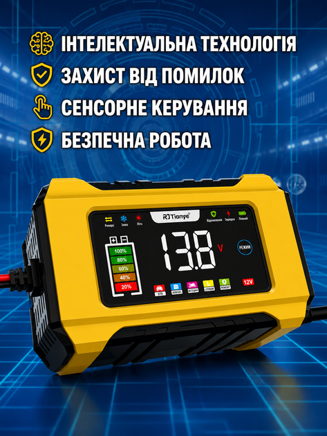 Зарядний пристрій RJ-C121501A 12V15A /24V8A для кислотних, GEL, AGM та LiFePO4 акумуляторів - изображение 7