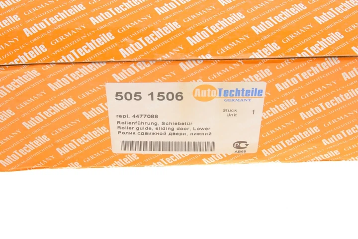 Ролик бічних дверей Ford Transit (00-14) нижній із кроншт. правий R (ATT) AUTOTECHTEILE 505 1506 Ford Transit 1667673, 4477088, YC15V25000AF - изображение 4