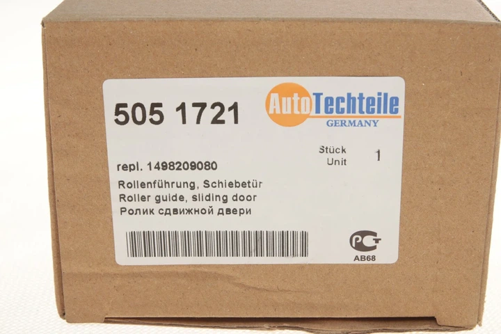 Ролик зсувних дверей, середній AUTOTECHTEILE 505 1721 Citroen Jumpy; Peugeot Expert; Fiat Scudo - изображение 4