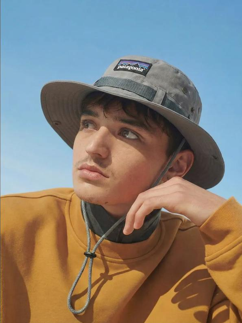 Панама Patagonia колір сірий, розмір універсальний (об'єм голови 56-60 см) - изображение 3