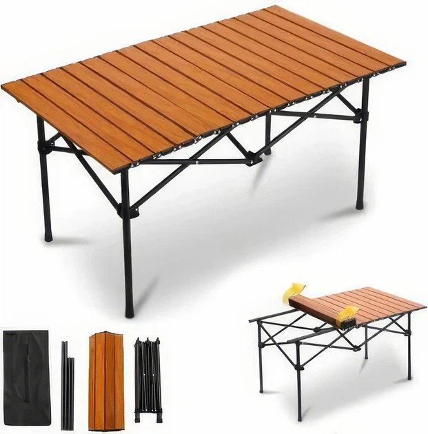 Стіл розкладний туристичний Folding Table 120х60 см - изображение 2