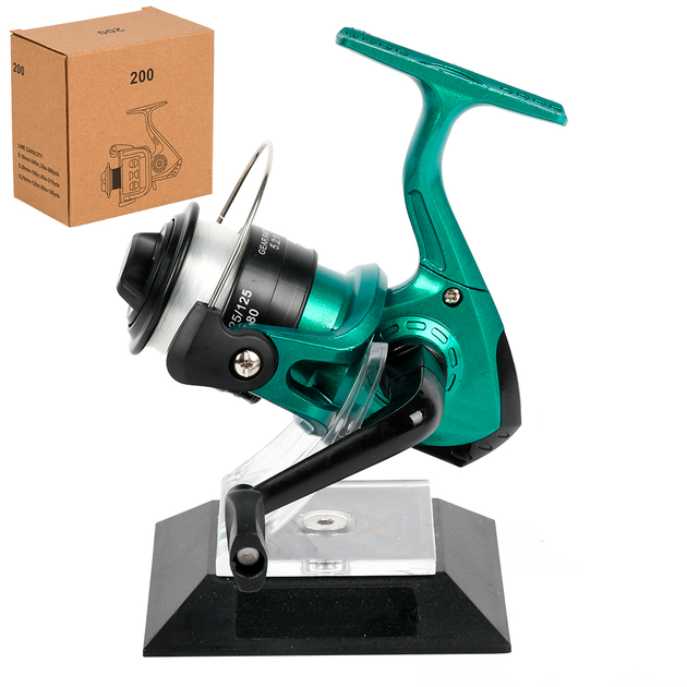 Котушка рибальська Stenson JUSY200-2 2000 1bb з ліскою Green - зображення 4