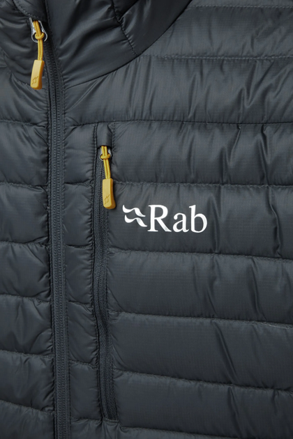 Куртка Rab Microlight Jacket чоловіча Beluga XL темно-сіра - Фото 5 Куртка Rab Microlight Jacket чоловіча Beluga XL темно-сіра - изображение 5