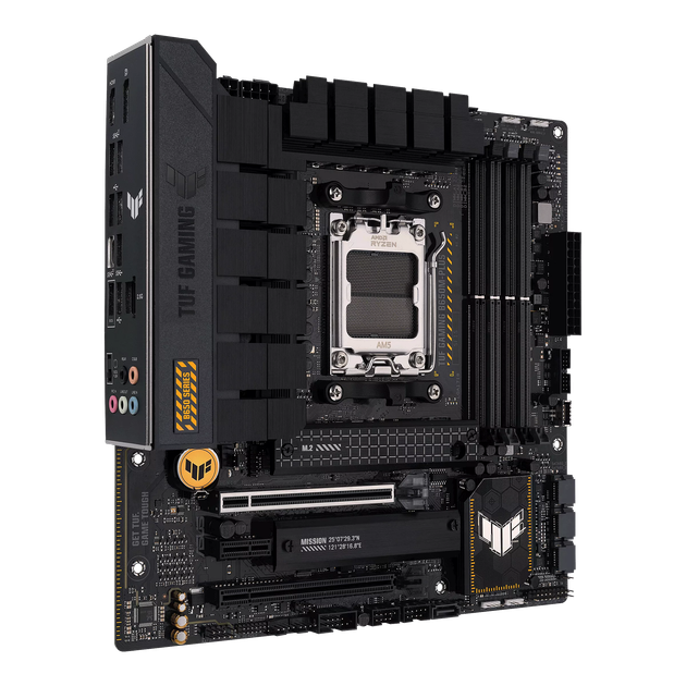 Материнська плата Asus B650M-Plus TUF Gaming Socket AM5 (TUF GAMING B650M-PLUS) - Фото 2 Материнська плата Asus B650M-Plus TUF Gaming Socket AM5 (TUF GAMING B650M-PLUS) - изображение 2