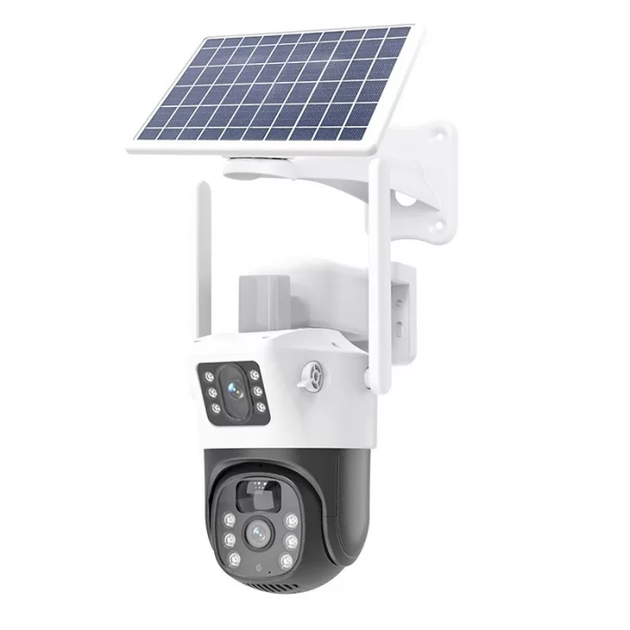 Уличная камера видеонаблюдения с двумя линзами 4G, V36-4G SOLAR / Вайфай камера от солнечной панели - Фото 2 Уличная камера видеонаблюдения с двумя линзами 4G, V36-4G SOLAR / Вайфай камера от солнечной панели - изображение 2
