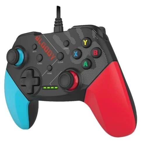 Геймпад Bloody GP30, Black/Red/Blue, USB, для ПК / PS3 / Switch / Android, подвійна вібрація, 1.8 м - изображение 2
