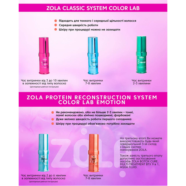 Color Lab Склад для ламінування вій та брів в саше 02 Volume Blue Fixer 1ml - зображення 2