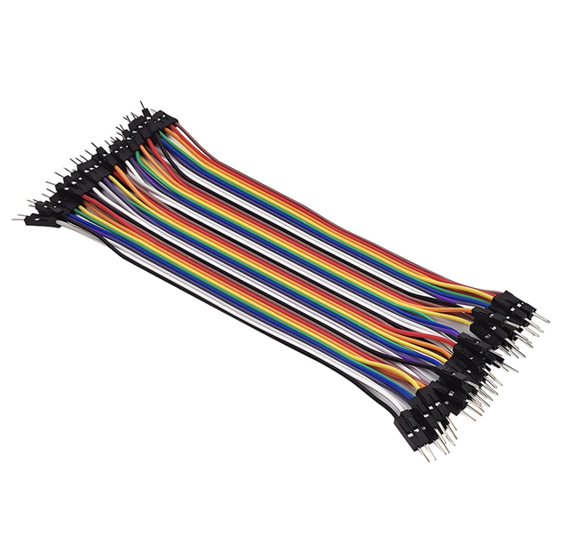 Dupont провода перемычки папа папа 40 шт 20 см для Arduino шлейф кабели коннекторы макетной платы - Фото 1 Dupont провода перемычки папа папа 40 шт 20 см для Arduino шлейф кабели коннекторы макетной платы - изображение 1