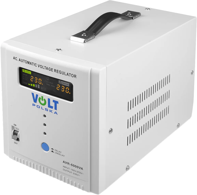 Stabilizator napięcia Volt AVR 5000VA 8-11% (5903760240349) - Zdjęcie 1 Stabilizator napięcia Volt AVR 5000VA 8-11% (5903760240349) - obraz 1