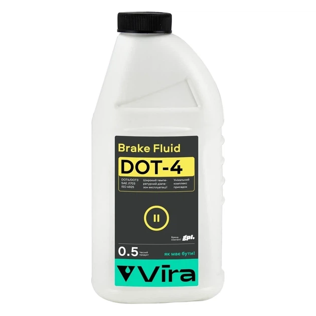 Гальмівна рідина Vira Brake Fluid DOT-4 0,5 л - зображення 3