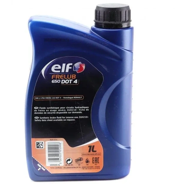 Рідина гальмівна Elf FreLub 650 DOT-4 1 л - зображення 2