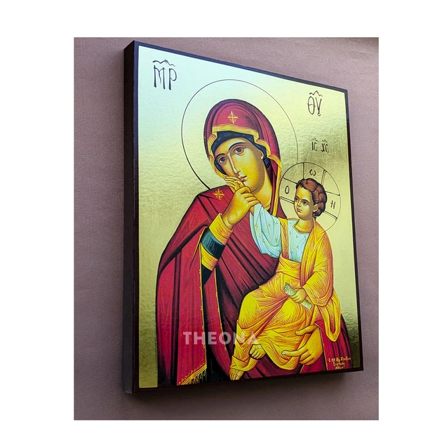 Икона Божией Матери Отрада и Утешение (Ватопедская) 14 × 19 см - изображение 4