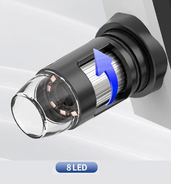 Портативный цифровой микроскоп DM7 1000X 4,3 дюйма 1080P с ЖК-дисплеем, USB 2.0 - изображение 2
