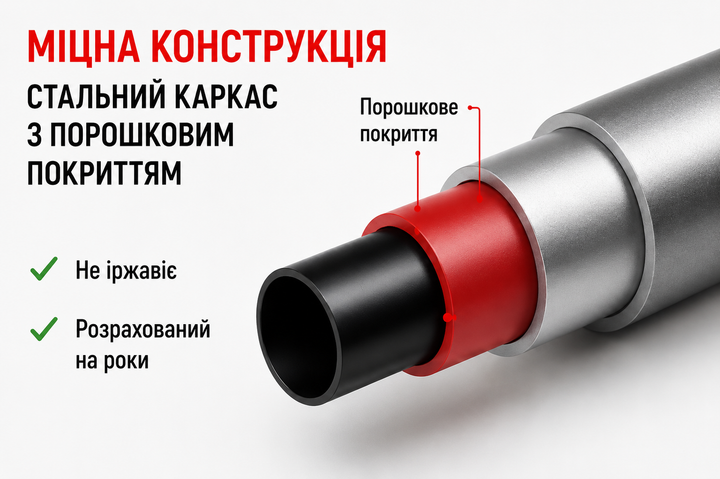 Батут дитячий для дому та вулиці Delimano із захисною сіткою діаметр 140 см до 100 кг Червоний - зображення 2