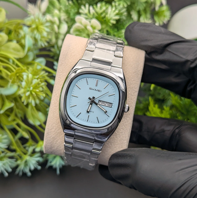 Наручний годинник SKMEI 2420 Silver-Blue - Фото 6 Наручний годинник SKMEI 2420 Silver-Blue - изображение 6