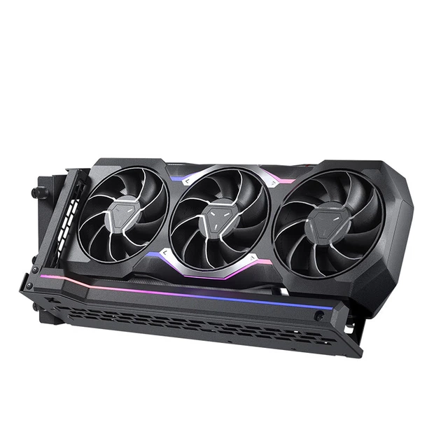Комплект удлинительных кабелей PHANTEKS PCI-E 5.0 Black с поворотным вертикальным кронштейном / Универсальный корпус ATX на 7 слотов / Подсветка ARGB / Защита от электромагнитных помех / Видеокарта 5090 - изображение 7