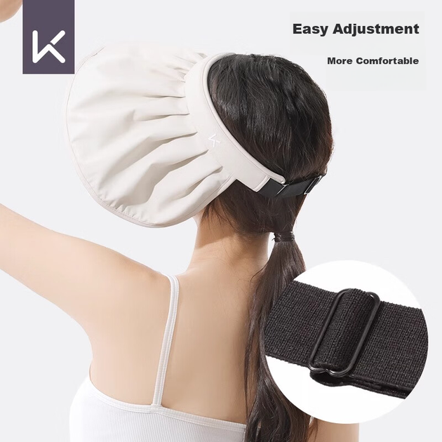 Солнцезащитная шляпа Keep Sun Protection Hat, для активного отдыха [защита от УФ-излучения], летняя широкополая шляпа для походов, цвет Moon White. - изображение 9