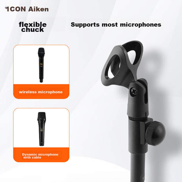 Стойка Aiken ICON MB-08 для микрофона настольная, усиленная - Фото 5 Стойка Aiken ICON MB-08 для микрофона настольная, усиленная - изображение 5