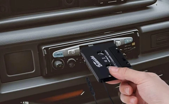 Автомобильный аудиоадаптер Beianshu ZHX-008 AUX кассета с Bluetooth 5.1, MP3-плеер для iPhone Samsung, Xiaomi Black - изображение 4