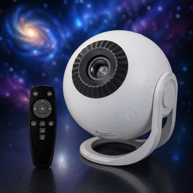 Проектор звездного неба Galaxy Projector 12 слайдов / Домашний планетарий 12 галактик + пульт ДУ - Фото 1 Проектор звездного неба Galaxy Projector 12 слайдов / Домашний планетарий 12 галактик + пульт ДУ - изображение 1