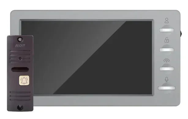 Мультиформатный комплект видеодомофона ARNY AVD-7008FHD (AVD-708 2Мп + AVP-05 2Мп) Gray + Brown - Фото 1 Мультиформатный комплект видеодомофона ARNY AVD-7008FHD (AVD-708 2Мп + AVP-05 2Мп) Gray + Brown - изображение 1