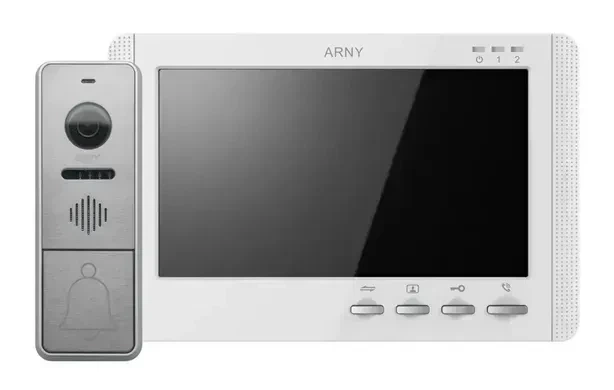 Аналоговый комплект видеодомофона ARNY AVD-7942 (AVD-709MD 1Мп+AVP-NG420 1Мп) White+Silver - Фото 1 Аналоговый комплект видеодомофона ARNY AVD-7942 (AVD-709MD 1Мп+AVP-NG420 1Мп) White+Silver - изображение 1